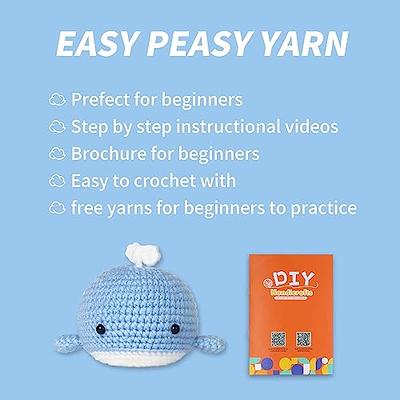 Gloyuda Crochet Kit for Beginners, Crocheting Knitting Kit with  Step-by-Step Video Tutorials, DIY Crochet Animal Kit, Beginner Crochet Kit  for Adults Child (1 Whale) - Yahoo Shopping