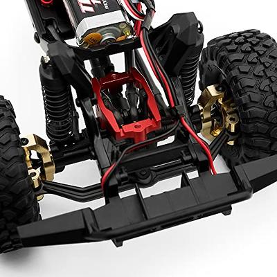 RampCrab RC Steering Servo with Servo Mount Bracket and Servo Arm for RC  Car Boat Model Parts Axial SCX24 Upgrade Parts (black)