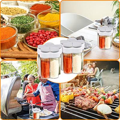 2 PCS Travel Spice Containers, 5 in 1 Camping Seasoning Jars, Clear Plastic  Condiment Bottle for Camper, Hiking, BBQ, Picnic - Yahoo Shopping