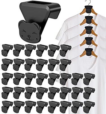 zonahok 18 pcs space saving hanger hooks, clothes hanger connector hooks to  create up to 5x