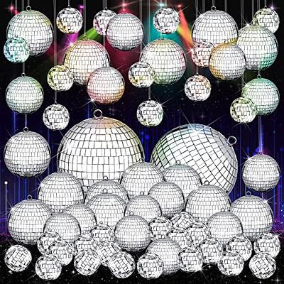 200 Pcs Disco Balls Ornament Mini Disco Balls Small Mirror Silver Hanging  Decorations Reflective Disco Ball for 70s Disco Themed Party Christmas Tree  Birthday Wedding (8, 6, 4, 3, 2, 1 Inch) - Yahoo Shopping