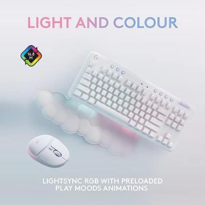 + LIGHTSYNC - G715 Mouse, G705 Mist G Customizable Bluetooth, Gaming Shopping Wireless Logitech PC/Mac/Laptop Clicky - Yahoo Lighting, Lightspeed White RGB Keyboard Combo, Wireless,