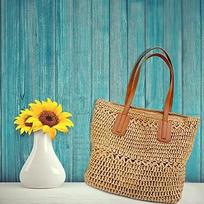 Beige Straw Backpack Hollow Out Mini Summer Backpack Beach Bags