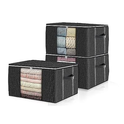Budding Joy 90L Under Bed Storage Containers, Closet Organizers and Storage  Bins, Collapsible Underbed Storage Bags for Blankets, Towels, Comforter
