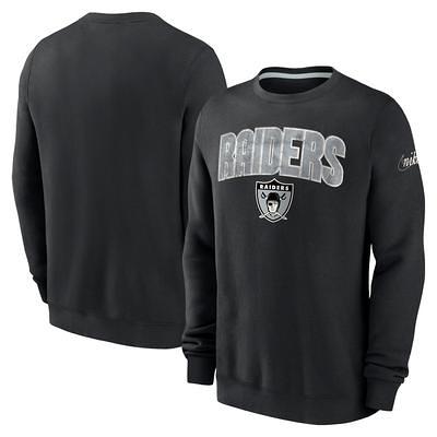 Las Vegas Raiders Mitchell & Ness Postgame Short Sleeve Hoodie - Black