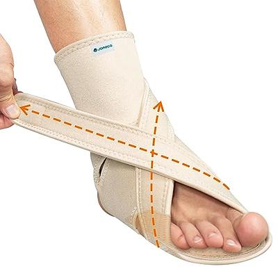 JOMECA Upgraded Drop Foot Brace for Walking with Shoes - Dual