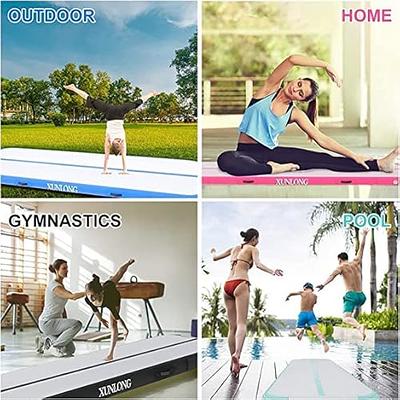  AWSUM 6.6ft Gymnastics Mat Air mat 4 inches Thick Inflatable  Tumbling mat with Electric Pump for Home Use/Gym : Sports & Outdoors