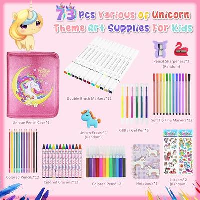ABERLLS Unicorn Markers Set for Girls Age 5 6 7 8, Art Coloring