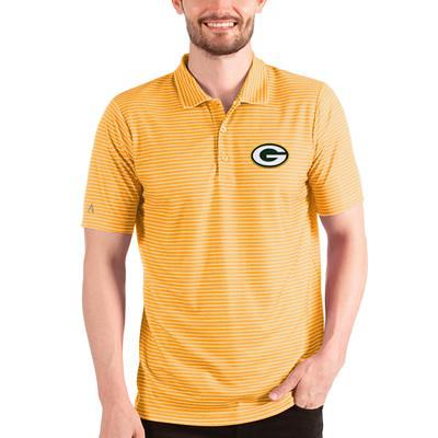 Men's Antigua Black Pittsburgh Steelers Vivid Polo