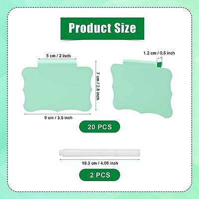 20pcs Basket Labels Clip On, Plastic Basket Labels with 2pcs Writing Tools  Reusable Bin Labels Clip On Waterproof Chalkboard Labels Clip On Category  Storage Pantry Tags (Mint Green) - Yahoo Shopping