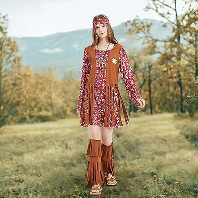  Ainiel Hippie Clothes for Women 70s Disco Outfit