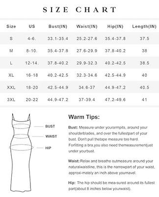 Popilush Sleeveless Bodycon Maxi Dress for Women Crew Neck Built in Shapewear  Dresses with Adjustable Strap - Yahoo Shopping