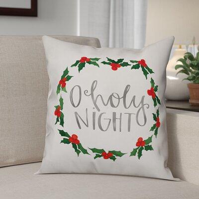 Oh Holy Night Accent Pillow in White