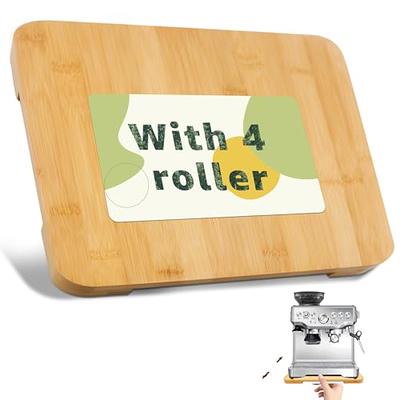 Appliance Slider, Bamboo Sliding Tray for Coffee Maker & Heavy Kitchen  Appliances, Under Cabinet Countertop Appliance Sliding Rolling Tray with  Smooth