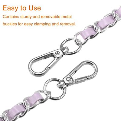 Uxcell Iron Flat Chain Strap, 16 Handbag Chains Purse Straps DIY  Replacement, Silver