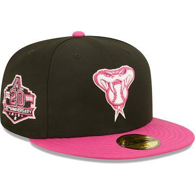 Men's New Era Stone/Black Arizona Diamondbacks Retro 59FIFTY Fitted Hat