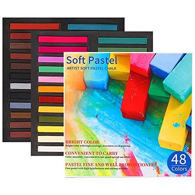 HA SHI Soft Chalk Pastels, 64 colors with additional 2pcs, Non Toxic Art  Supplies, Drawing Media for Artist Stick Pastel for Professional, Kids