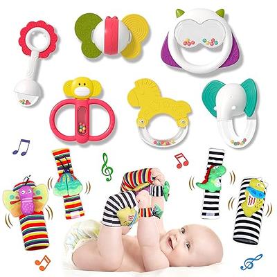 WISHTIME Baby Rattle Toys for Newborn - Baby Toys Rattles and Teethers for  Girls and Boys 0-18 Months - Baby Rattle Set - Infant Rattle Teething Toys
