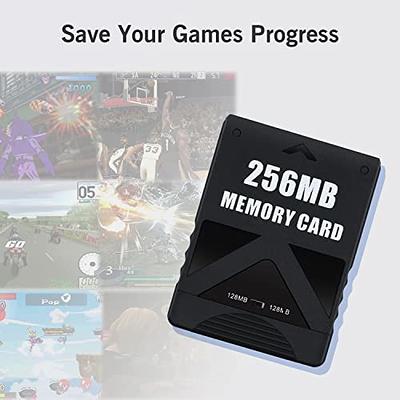 PS2 Memory Card 256MB For Sony PlayStation 2 Game Saves Pack High