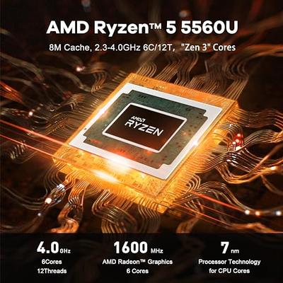 Beelink SER5 Mini PC, AMD Ryzen 5 5560U 6 Core(Up to 4.0GHz), 16GB DDR4 RAM  500GB NVMe M.2 SSD, RX Vega7, Mini Desktop Computer for Home/Office/Gaming  - Yahoo Shopping