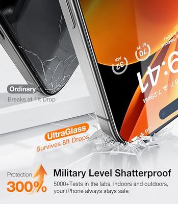 iPhone 15 screen protector made with UltraGlass 2