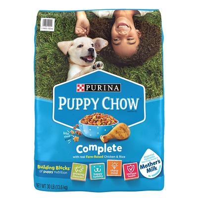 Purina Puppy Chow Complete Dog Dry Food - Chicken, High-Protein, Real Meat,  Size: 30 lb