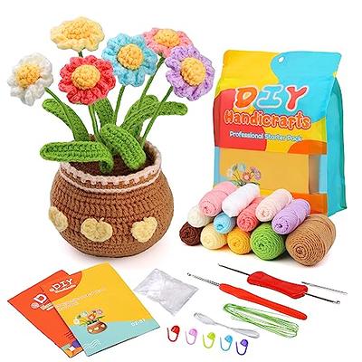 Iuuidu Crochet Kits for Beginners,Flower Crochet Kit,DIY Crochet Bouquet  Kit,Crochet Starter Kit for Adults with Detailed Tutorials and  Videos(Colorful Daisy) - Yahoo Shopping