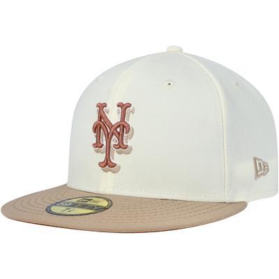 Men's New Era Cream Milwaukee Brewers Chrome Camel Rust Undervisor 59FIFTY  Fitted Hat