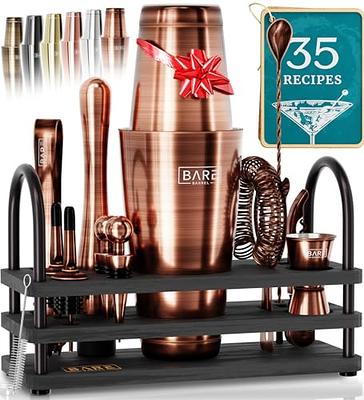 A Bar Above 14-Piece Professional Bartender Gift Set - Premium Barware  Accessories for Home Bar Gifts Set - Bartending Kit Includes Boston Shaker,  Jigger, Spoon, Strainers & More - Complete Gift Set - Yahoo Shopping