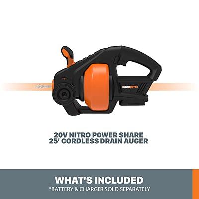 Worx Nitro Power Share 25 ft 20V 2Ah Cordless Drain Auger WX891L from Worx  - Acme Tools