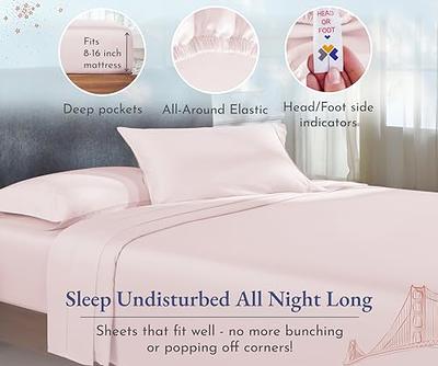 California Design Den 100% Cotton Cooling Sheets, Softest 4-pc Sheet Set  for Queen Size Bed, Deep Pockets, 400 Thread Count Sateen, Bedding Sheets 