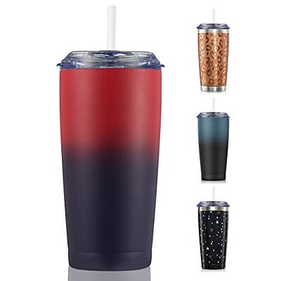 HASLE OUTFITTERS 20oz Tumblers Stainless Steel Mugs with Lid Double Wall  Vacuum Insulated Coffee Cups for Cold & Hot Drinks 8