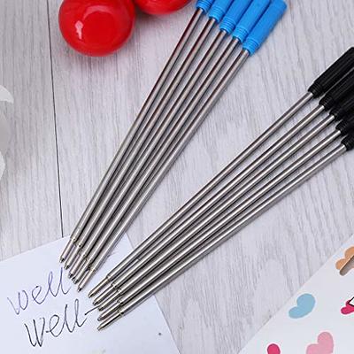 10Pcs Black/Blue Refills 0.5mm Tip Write Smoothly Ballpoint Pen Refills  Length 4.5 Inch for Office Women Men Rollerball Pens Black - Yahoo Shopping