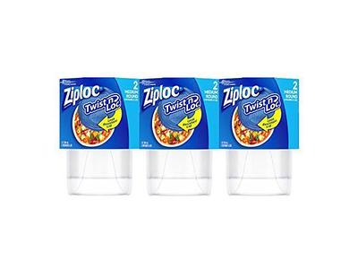  Ziploc Food Storage Meal Prep Containers Reusable for Kitchen  Organization, Smart Snap Technology, Dishwasher Safe, Square, 4 Count :  Everything Else