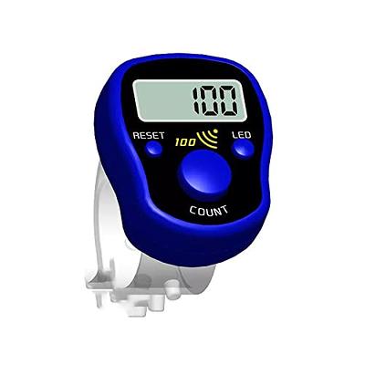 Digital Finger Counter With LED Light, Resettable Timer, And Lap