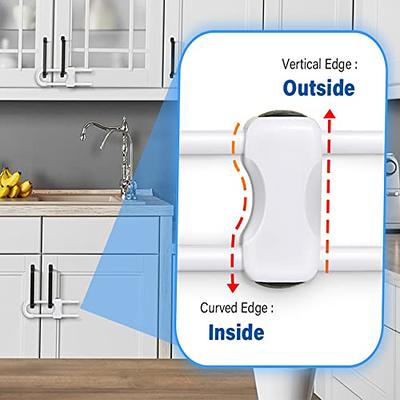 Child Safety Locks Bundle - 6-Pack Cabinet Locks and 12 Pack Seamless  Latches for Cabinets and Drawers, Baby Proof Cabinet, Cabinet Baby Lock,  Child