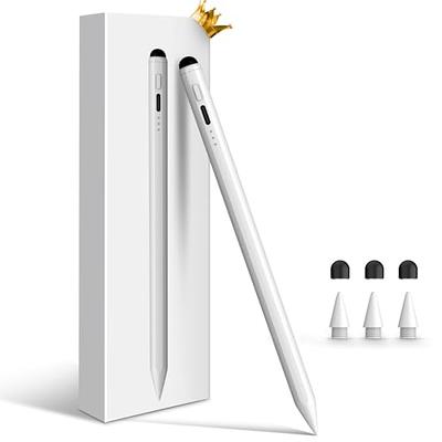  Stylus Pen for iPad 9th&10th Generation-2X Fast Charge Active  Pencil Compatible with 2018-2023 Apple iPad Pro11&12.9'', iPad Air 3/4/5, iPad 6-10,iPad Mini 5/6 Gen-White : Cell Phones & Accessories