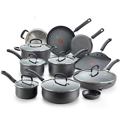 T-fal Simply Cook 12pc Nonstick Cookware Set - Black