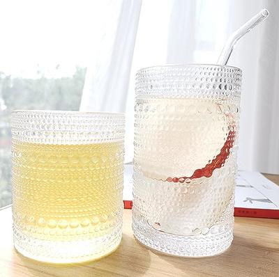 JPPSUJJ Cocktail Glasses 10 oz Hobnail Drinking Glasses Set of 6, Vintage  Glassware, Textured Glass Cups Bubble Glasses Water Glasses Old Fashion  Jupiter Glasses Set, Clear - Yahoo Shopping