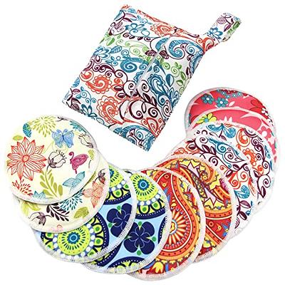 Sosation 30 Pcs Reusable Breast Pads Bamboo Nursing Pads with Wet and  Laundry Bag Floral Nipple Pads Breastfeeding Mom Gift(Fresh Pattern)