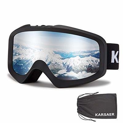 Karsaer Ski Goggles Anti-Fog Snow Goggles OTG 100% UV Protection Snowboard  Goggles Bendable Dual-Lenses for Men Women Youth - Yahoo Shopping