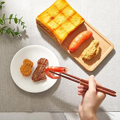 3 Pieces Rosewood Foldable Wood Chopsticks Portable Outdoor