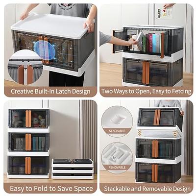 Storage Cabinet - Storage Containers, Trunk Organizer, Dorm Room  Essentials, 8.4 Gal Folding Storage Box, Stackable Organization and  Storage, Plastic