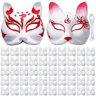 LOGOFUN 10 Pcs Cat Masks for Kids Therian Mask White Paper Blank DIY  Unpainted Animal Mask Cosplay Halloween Masquerade Party Costume  Accessories - Yahoo Shopping