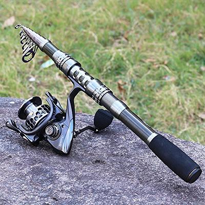 Sougayilang Telescopic Fishing Rod Saltwater Fishing Rod Portable Travel  Fishing