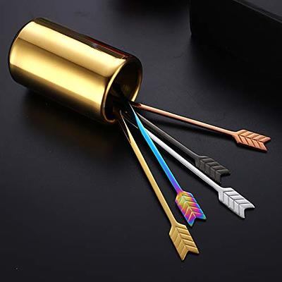 1 Set Coffee Stainless Steel Coffee Stirrers Reusable Coffee