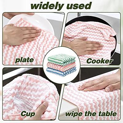 Sliverdew Absorbent Microfiber Cleaning Cloth Lint Free Thick Microfiber  Towels Dish Rags Colored Stripes Reusable Microfiber Cleaning Rags for  Kitchen, Bathroom, Car - Yahoo Shopping