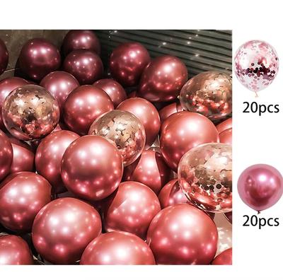 30 Birthday Party Decorations Rose Gold 30 Years Confetti Balloon