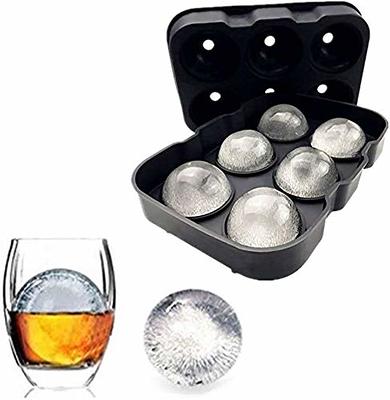 AIBIRUI Rose Ice Cube Mold,2 inch Whiskey Ice Cubes,Large Silicone Ice Cube  Tray with