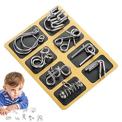 Lenwen Set of 96 Metal Puzzles for Adults with Pouch Puzzles for Adults IQ  Test Disentanglement Puzzle Brain Game Unlock Interlock Game Magic Trick  Toy Party Favor Challenge - Yahoo Shopping